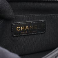 [Pre-owned] Chanel CHANEL Shoulder Bag Mini Matelassé top Handle Black Lambskin (Sheepskin) Mini Matelassé Chain Shoulder Bag for Women