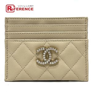 CHANEL 마틀라세 코코마크 라인스톤 카드지갑/카드케이스