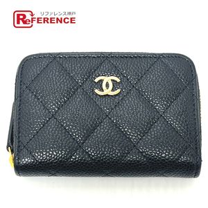 CHANEL 마틀라세 코코마크 클래식 지퍼 코인케이스/동전지갑