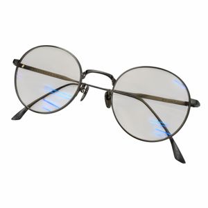 Excellent condition ▼ MASUNAGA by Kenzo Takada WRIGHT 12 Titanium Round Shape Eyewear Sunglasses Gunmetal Lens: Orange 49□22-145 Prescription lenses available Made in Japan Men's