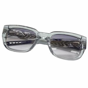 Excellent condition □ GENTLE MONSTER Nine Part Piece gradient lens sunglasses, CLEAR purple, 53□21-146, non-prescription, men's.