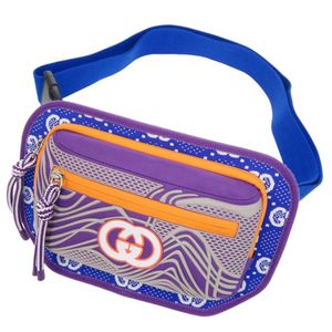 近全新 Gucci 古驰 752102 GG尼龙/橡胶 多色腰包/胸包 0999【二手】GUCCI 男士