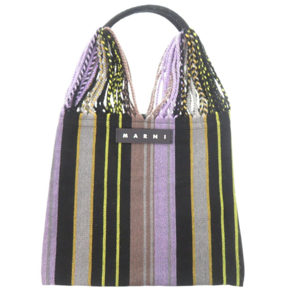 Marni Hammock Bag Logo Black Tote Bag 1654 [Used] MARNI