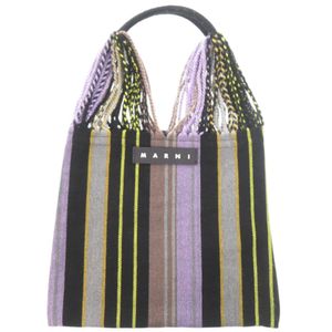 MARNI 吊床包 标志 黑色 托特包 黑色 1654【二手】MARNI