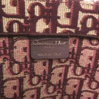 Excellent condition Christian Dior Book Tote Large Oblique Canvas Bordeaux Tote Bag 1737 [Pre-owned] Christian Dior