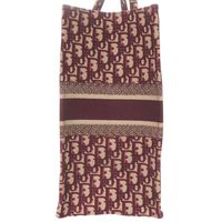 Excellent condition Christian Dior Book Tote Large Oblique Canvas Bordeaux Tote Bag 1737 [Pre-owned] Christian Dior