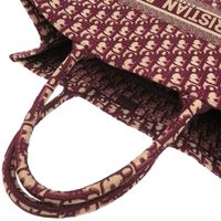 Excellent condition Christian Dior Book Tote Large Oblique Canvas Bordeaux Tote Bag 1737 [Pre-owned] Christian Dior