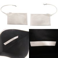 バレンシアガ デューティーフリー ミディアム 741602 レザー メッシュ ホワイト トートバッグ 白 1108【中古】BALENCIAGA
