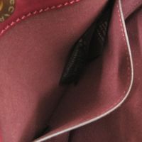 Like New Stella McCartney Medium Flap Shoulder Bag 7B0006WP0064 2-Way Canvas/Leather Bordeaux Handbag 0129 [Used] Stella McCartney