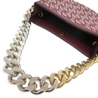 Like New Stella McCartney Medium Flap Shoulder Bag 7B0006WP0064 2-Way Canvas/Leather Bordeaux Handbag 0129 [Used] Stella McCartney