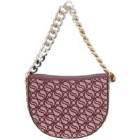 Like New Stella McCartney Medium Flap Shoulder Bag 7B0006WP0064 2-Way Canvas/Leather Bordeaux Handbag 0129 [Used] Stella McCartney