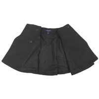 路易威登（Louis Vuitton）黑色斜紋軟呢聚酯羊毛半身裙，尺寸38，LV 0046，成色極佳 [二手]LOUIS VUITTON