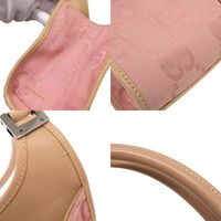 Gucci Vintage Jackie GG Pattern 002 1068 GG Canvas Leather Pink Beige Shoulder Bag 1338 [Used] GUCCI