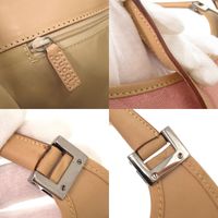 Gucci Vintage Jackie GG Pattern 002 1068 GG Canvas Leather Pink Beige Shoulder Bag 1338 [Used] GUCCI