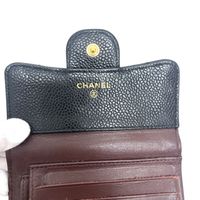 CHANEL 3211**** Matelassé Coco Mark Tri-fold Wallet