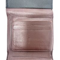CHANEL 3211**** Matelassé Coco Mark Tri-fold Wallet