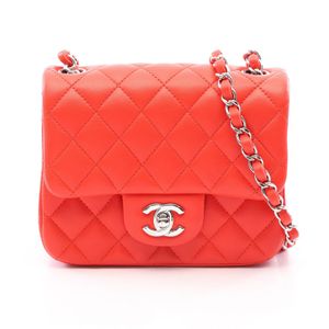[중고] Chanel 샤넬 숄더백 미니 마틀라세 레드 램스킨 미니 마틀라세 체인 숄더백 여성용 Used A