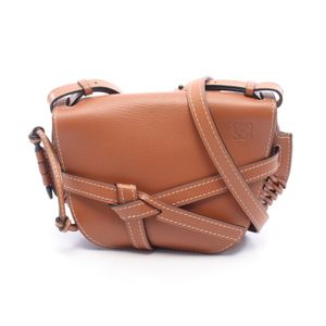 【二手】 LOEWE GATE BAG 單肩包，小號ブラウン，女士，二手 B
