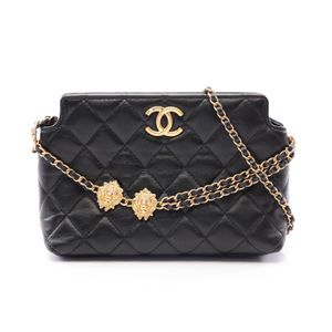 [중고] Chanel 샤넬 숄더백 마틀라세 블랙 램스킨(양가죽) 마틀라세 스몰 체인 숄더백 여성용 Used A