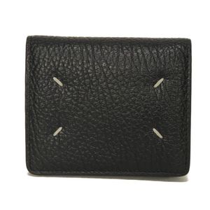 二手 Maison Margiela 梅森马吉拉 Bifold Wallet 日历数字Logo RFID IC芯片 按扣式 钞票夹 卡包 零钱袋 4针脚 黑色 短款钱包/迷你钱包 S56UI0140 P4455 T8013