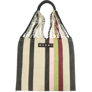 MARNI 吊床包 标志 米色 托特包 0569【二手】MARNI