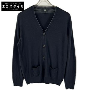 Dunhill Black Wool Silk Knit Cardigan, Size M [Used]