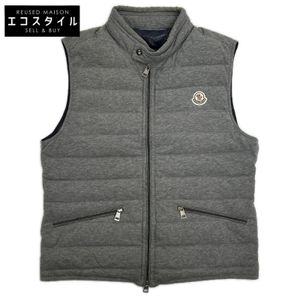 Moncler GERARD 灰色棉質雙拉鍊羽絨背心 [二手]
