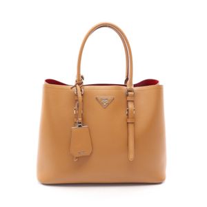 【中古】 プラダ PRADA トートバッグ トライアングルロゴ BN2820 ブラウン サフィアーノレザー トライアングルロゴ 2way トートバッグ レディース Used A