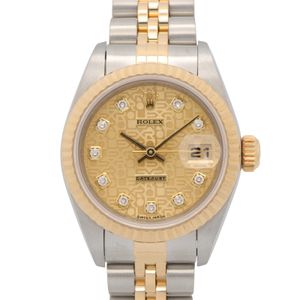 [중고] ROLEX 손목시계 데이트저스트 10P 다이아 T번 69173G CH/컴퓨터/신형 다이아 K18(옐로우 골드) 스테인리스 스틸 데이트저스트 10P 다이아 T번 여성용