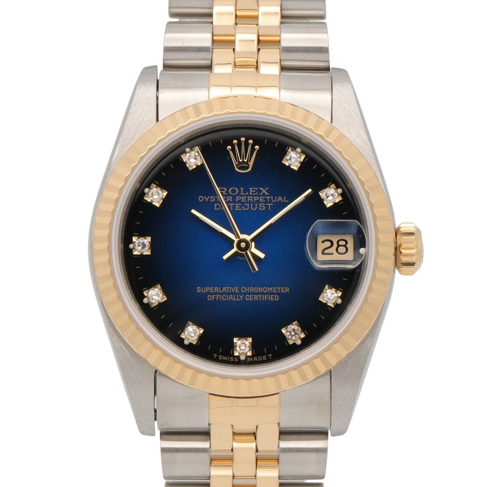 [중고] ROLEX 손목시계 데이트저스트 10P 다이아 S번 68273G BG/QP K18(옐로우 골드) 스테인리스 스틸 데이트저스트 10P 다이아 S번 유니섹스