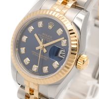 [중고] ROLEX 손목시계 데이트저스트 10P 다이아 랜덤 번호 179173G BL/NP K18(옐로우 골드) 스테인리스 스틸 데이트저스트 10P 다이아 랜덤 번호