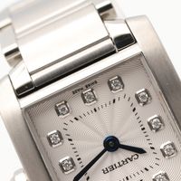 【중고】 Cartier CARTIER 손목시계 탱크 프랑세즈 SM 11P 다이아 WE110006 실버 스테인리스 스틸 다이아몬드 탱크 프랑세즈 SM 11P 다이아 여성용