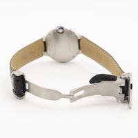 [중고] Cartier 발롱블루 SM 11P 다이아 W4BB0008 실버 스테인리스 스틸 다이아몬드 여성용 손목시계(기타) Used A