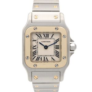 [중고] Cartier CARTIER 손목시계 산토스 갈베 SM W20012C4 아이보리 K18(옐로우 골드) 스테인리스 스틸 산토스 갈베 SM 여성용 Used A