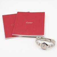 [중고] Cartier 까르띠에 손목시계 발롱 블루 SM 11P 다이아 WE902073 실버 스테인리스 스틸 다이아몬드 발롱 블루 SM 11P 다이아 여성용 Used A