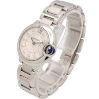 [중고] Cartier 까르띠에 손목시계 발롱 블루 SM 11P 다이아 WE902073 실버 스테인리스 스틸 다이아몬드 발롱 블루 SM 11P 다이아 여성용 Used A