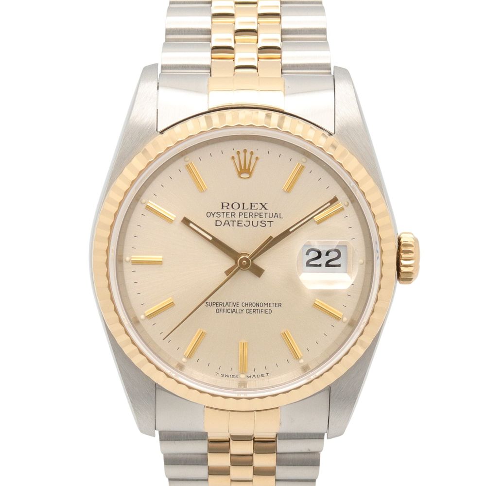 [중고] ROLEX 손목시계 데이트저스트 L번 16233 SIL/BA K18(옐로우 골드) 스테인리스 스틸 데이트저스트 L번 남성용 Used A
