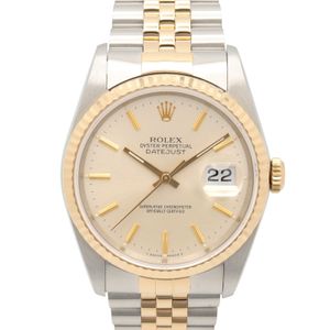 [중고] ROLEX 손목시계 데이트저스트 L번 16233 SIL/BA K18(옐로우 골드) 스테인리스 스틸 데이트저스트 L번 남성용 Used A