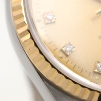 [중고] ROLEX 손목시계 데이트저스트 10P 다이아 N번 16233G CH/QP K18(옐로우 골드) 스테인리스 스틸 데이트저스트 10P 다이아 N번 남성용