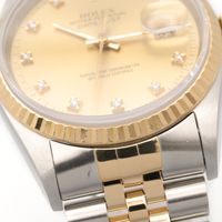 [중고] ROLEX 손목시계 데이트저스트 10P 다이아 N번 16233G CH/QP K18(옐로우 골드) 스테인리스 스틸 데이트저스트 10P 다이아 N번 남성용