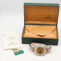 [중고] ROLEX 손목시계 데이트저스트 10P 다이아 N번 16233G CH/QP K18(옐로우 골드) 스테인리스 스틸 데이트저스트 10P 다이아 N번 남성용