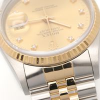 [중고] ROLEX 손목시계 데이트저스트 10P 다이아 N번 16233G CH/QP K18(옐로우 골드) 스테인리스 스틸 데이트저스트 10P 다이아 N번 남성용