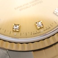[중고] ROLEX 손목시계 데이트저스트 10P 다이아 N번 16233G CH/QP K18(옐로우 골드) 스테인리스 스틸 데이트저스트 10P 다이아 N번 남성용