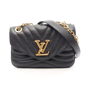 [중고] LOUIS VUITTON 숄더백 뉴웨이브 체인백 PM M20687 느와르 레더 여성용