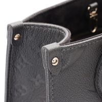 【중고】 LOUIS VUITTON 손가방 온더고 PM 2WAY M12886 건메탈 레더 온더고 PM 여성용 Used A