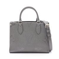 【중고】 LOUIS VUITTON 손가방 온더고 PM 2WAY M12886 건메탈 레더 온더고 PM 여성용 Used A