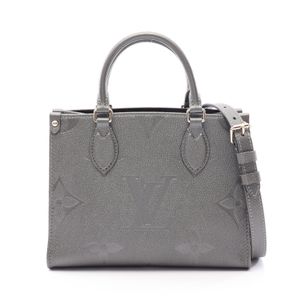 【중고】 LOUIS VUITTON 손가방 온더고 PM 2WAY M12886 건메탈 레더 온더고 PM 여성용 Used A