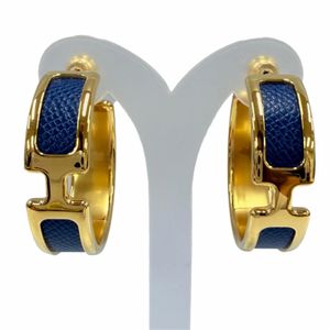 미사용품☆Hermes 에르메스 올람프 GM 피어싱 보 에プソン 액세서리 블루 골드 프랑스제 여성용 박스·보관 파우치 포함