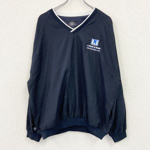90s CHARLES RIVER Pullover Jacket, Raglan Sleeves, Navy, Size L, Windbreaker, Nylon Outerwear, Women's, Vintage Clothing