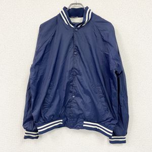 90s-era Trax Activewear Coach Jacket, Raglan Sleeves, Vintage, Navy, Size L, Used Clothing